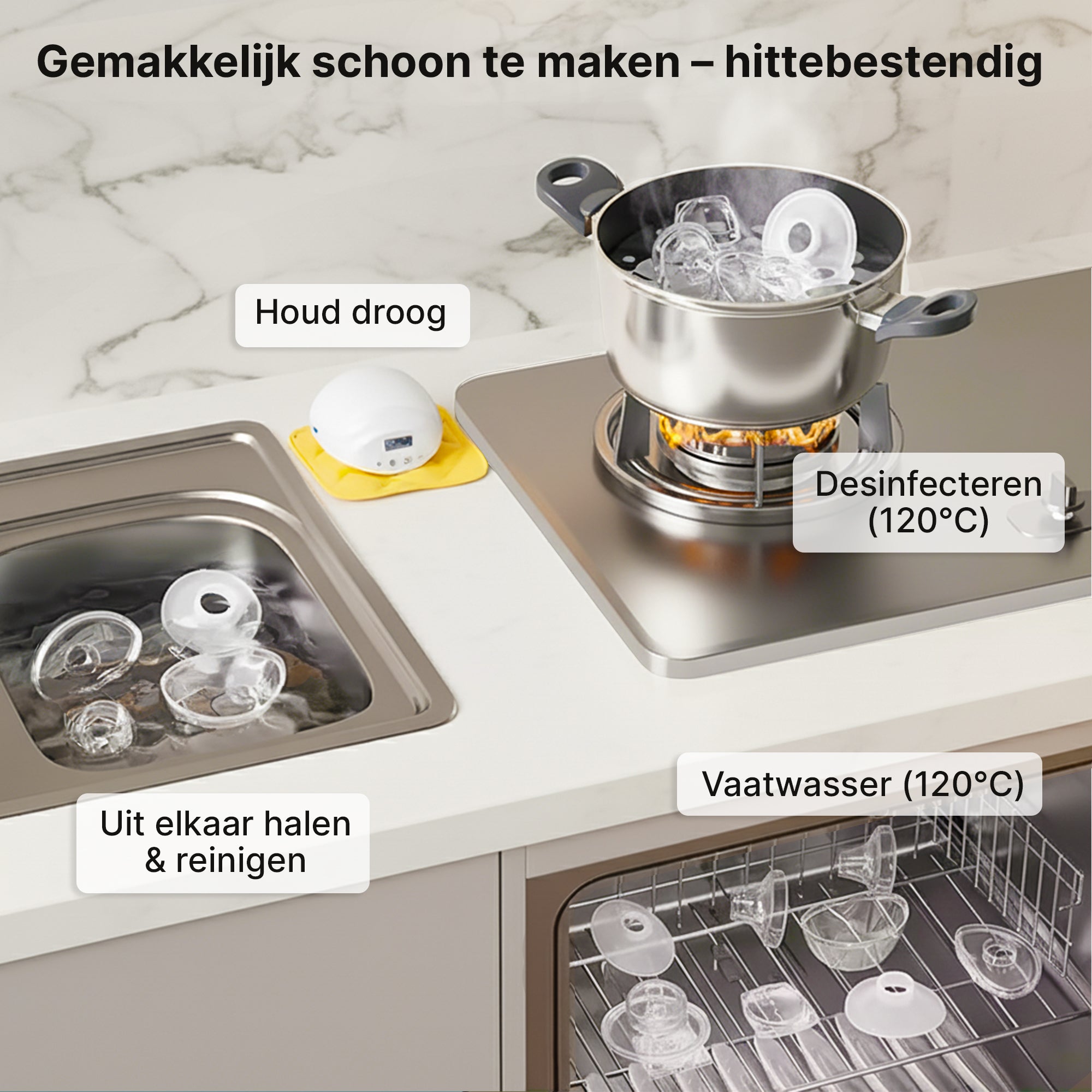 Carewat Flow Pro C2 – Draadloze handsfree borstkolf