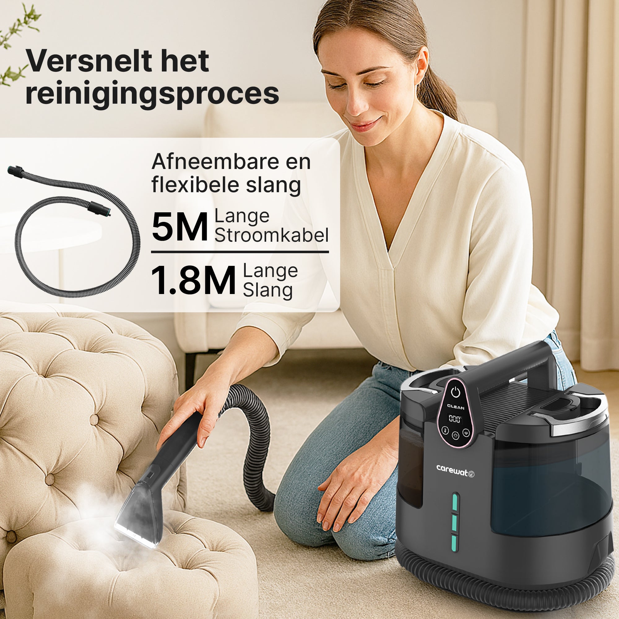 Carewat AllSteam X1 – Multifunctionele Stoomreiniger