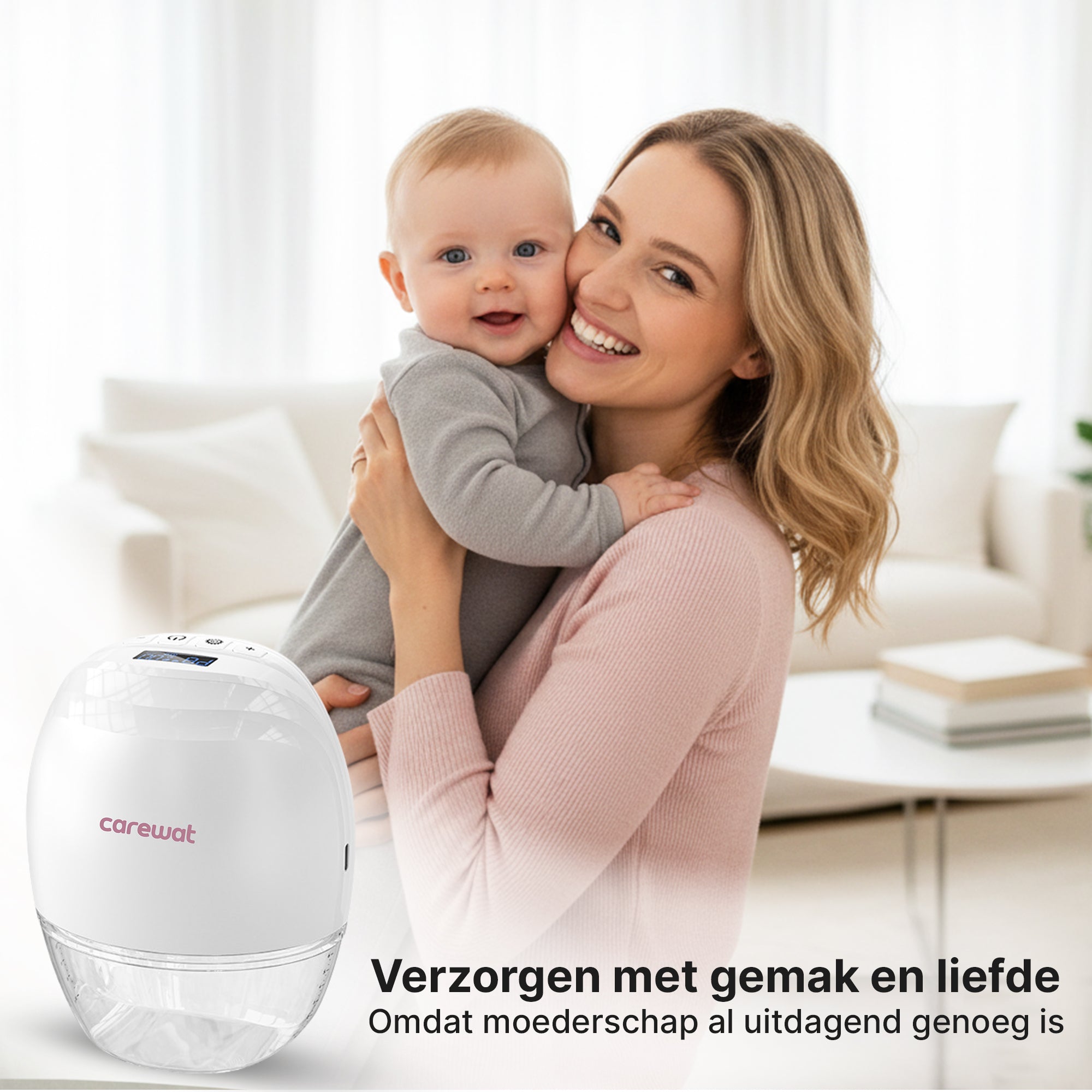 Carewat Flow Pro C2 – Draadloze handsfree borstkolf