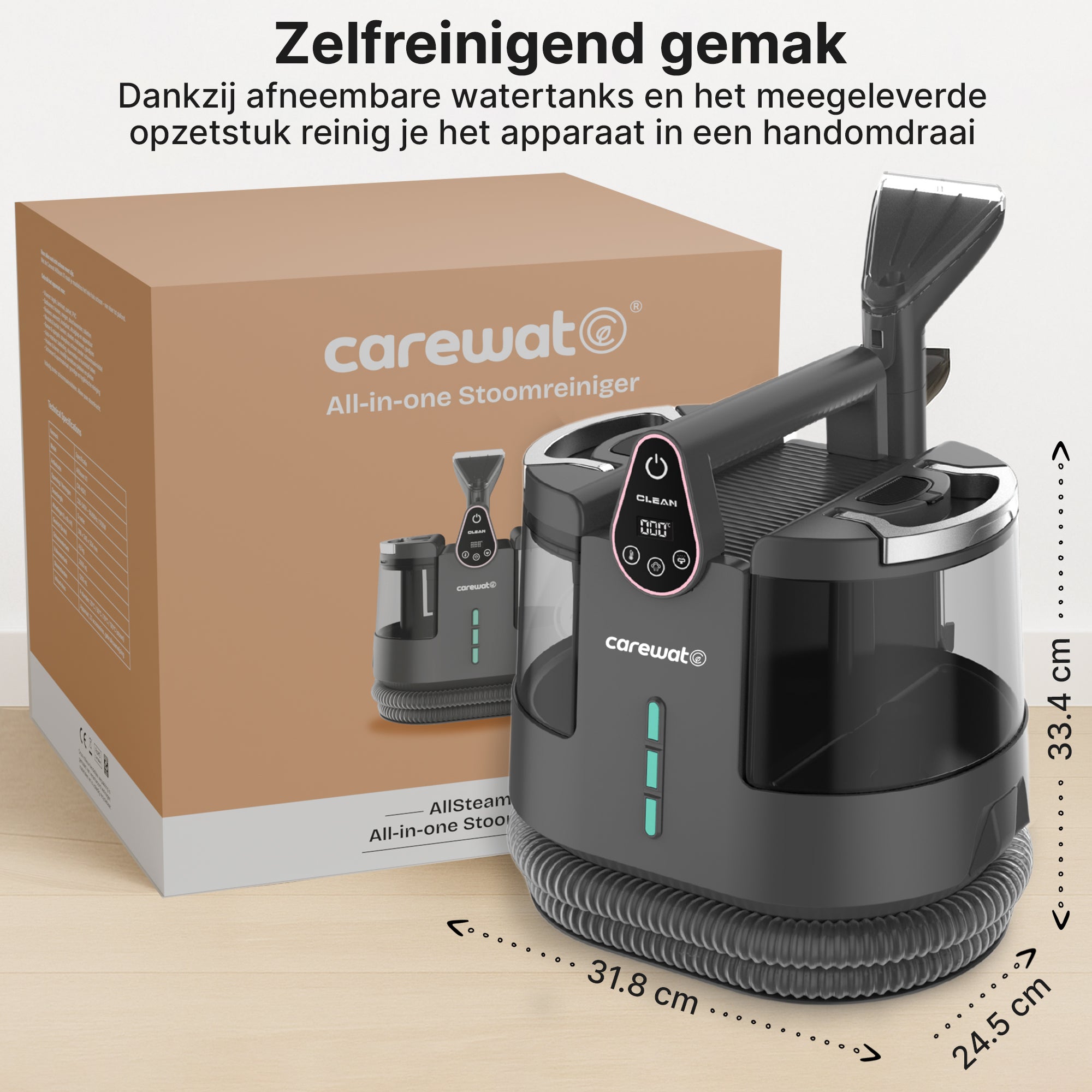 Carewat AllSteam X1 – Multifunctionele Stoomreiniger