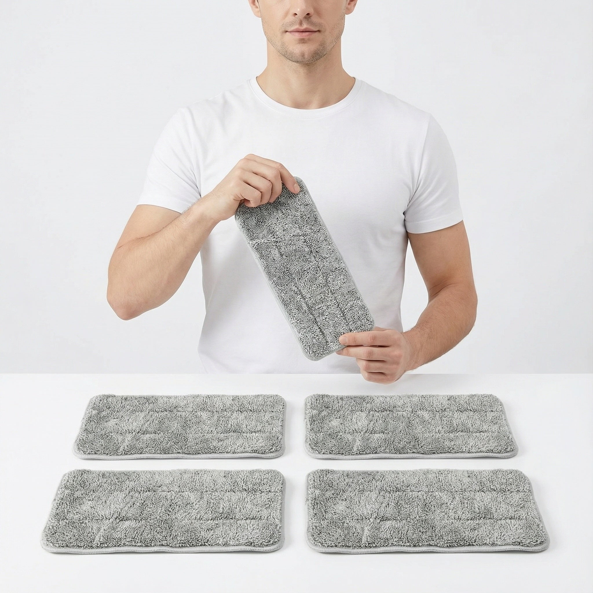 Carewat - Dweilen - 4 Stuks - Stoomcleaner - Stoomdoek - Microvezeldoek - Navulling